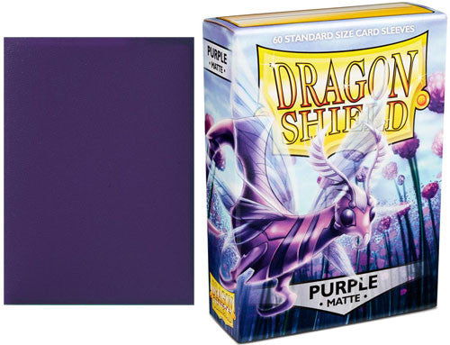 Dragon Shield Standard Size 60ct Sleeves: Purple Matte