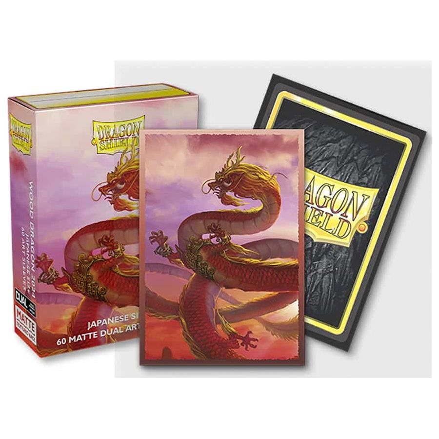 Dragon Shield Japanese Size 60ct Dual Matte Art Sleeves: Year of the Wood Dragon (Chinese New Year 2024)