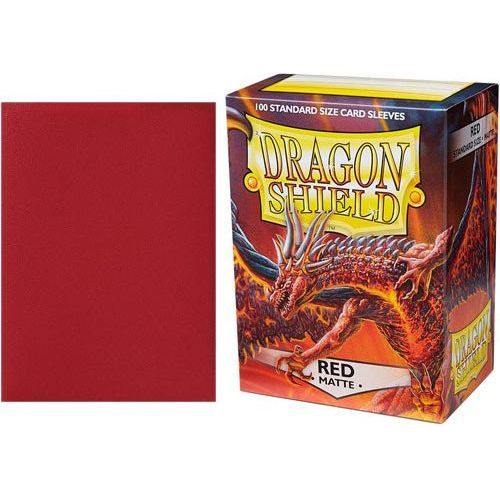 Dragon Shield Sleeves 100ct: Red Matte