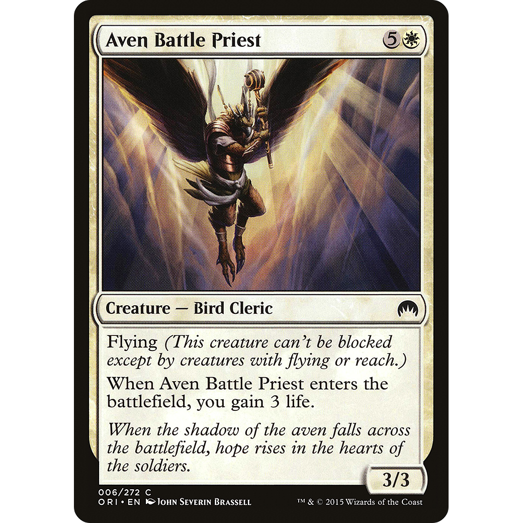 Aven Battle Priest (ORI-006) - Magic Origins