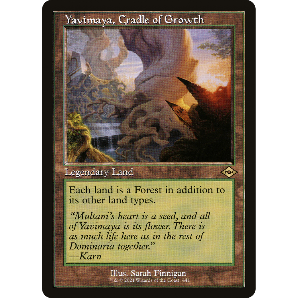 Yavimaya, Cradle of Growth (MH2-441) - Modern Horizons 2 Etched Foil