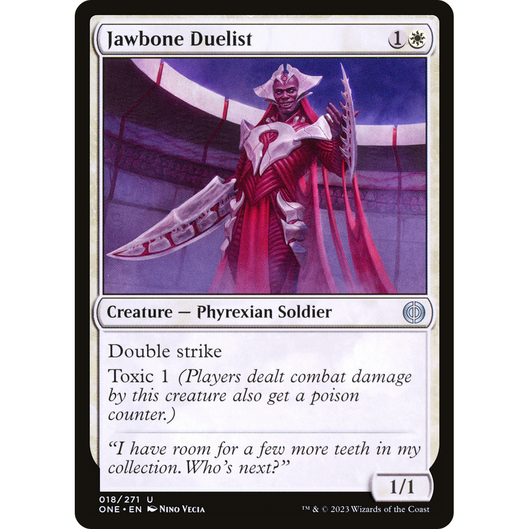 Jawbone Duelist (ONE-018) - Phyrexia: All Will Be One Foil