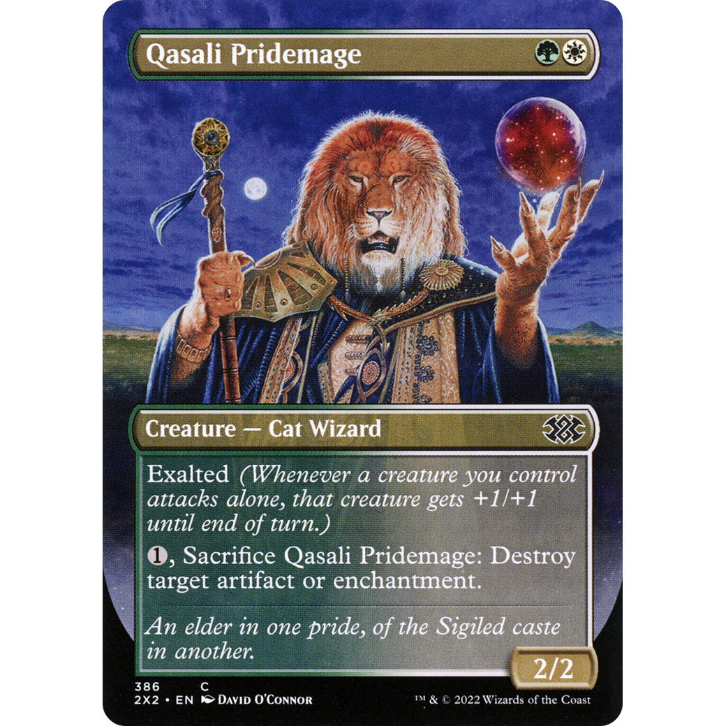Qasali Pridemage (Borderless) (2X2-386) - Double Masters 2022 (Borderless) Foil