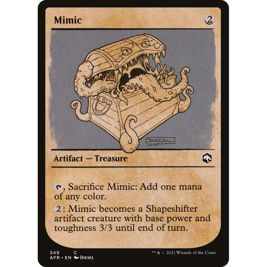 Mimic (Showcase) (AFR-349) - Adventures in the Forgotten Realms: (Showcase) Foil