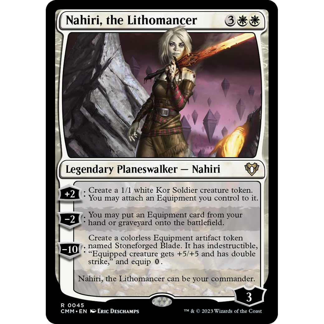 Nahiri, the Lithomancer (CMM-045) - Commander Masters