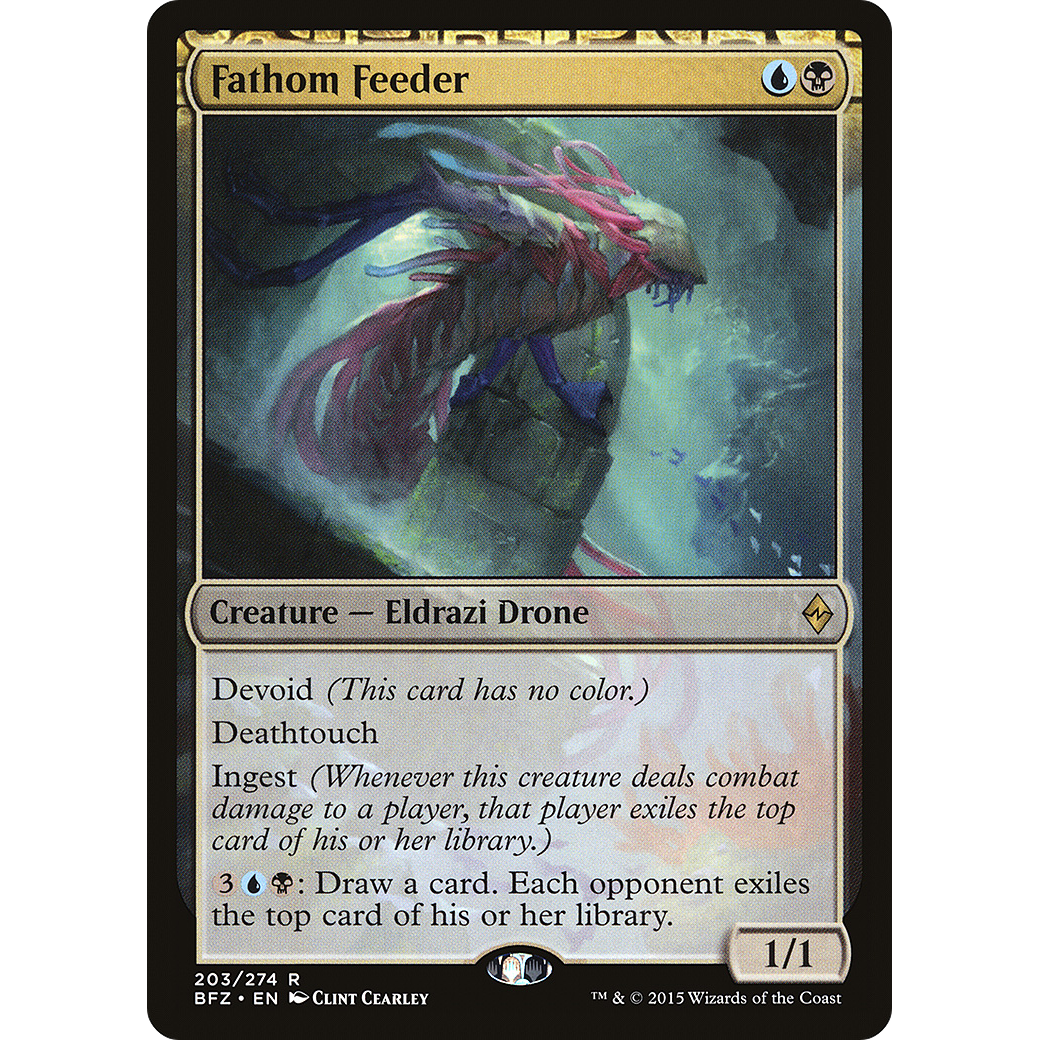 Fathom Feeder (BFZ-203) - Battle for Zendikar: (devoid) Foil