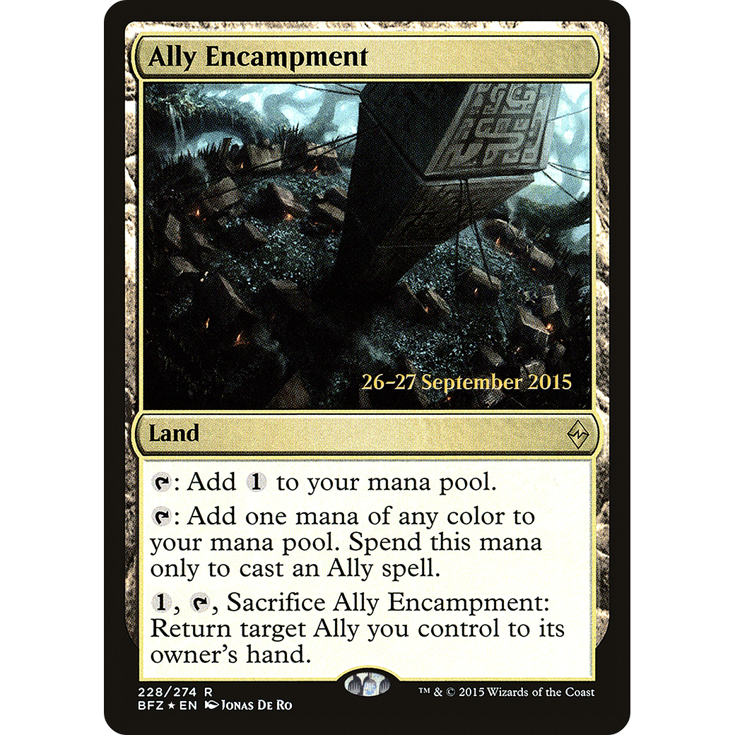 Ally Encampment (PRE-228) - Battle for Zendikar Promos Foil
