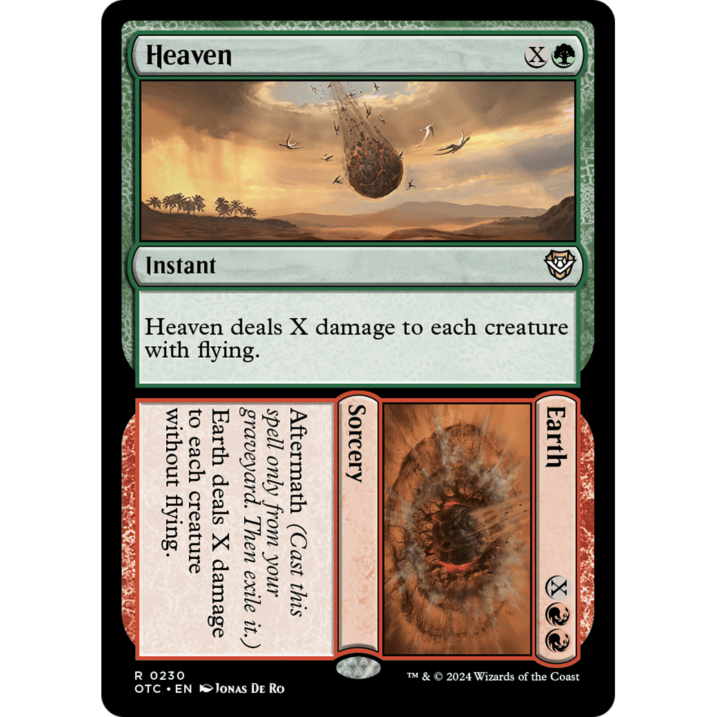 Heaven // Earth (OTC-230) - Outlaws of Thunder Junction Commander