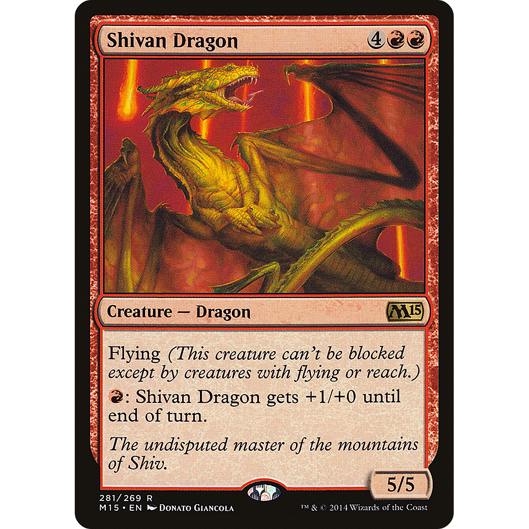 Shivan Dragon (M15-281) - Magic 2015