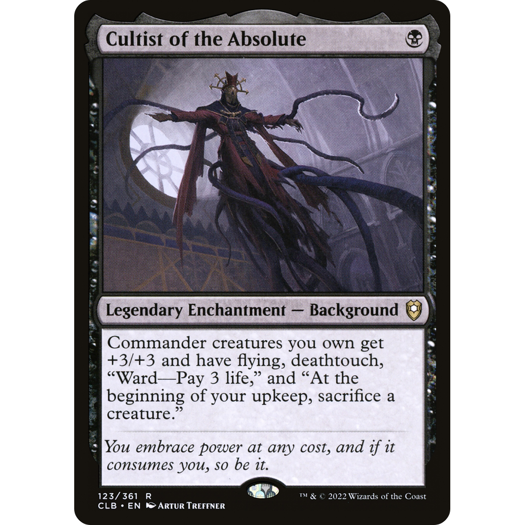 Cultist of the Absolute (CLB-123) - Commander Legends: Battle for Baldur's Gate Foil