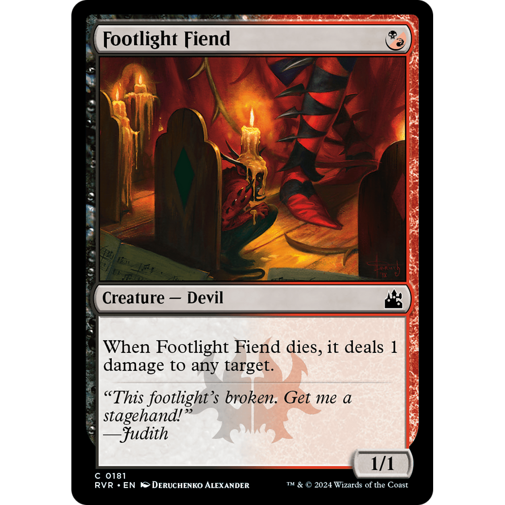 Footlight Fiend (RVR-181) - Ravnica Remastered Foil