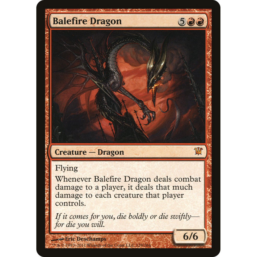 Balefire Dragon (ISD-129) - Innistrad Foil
