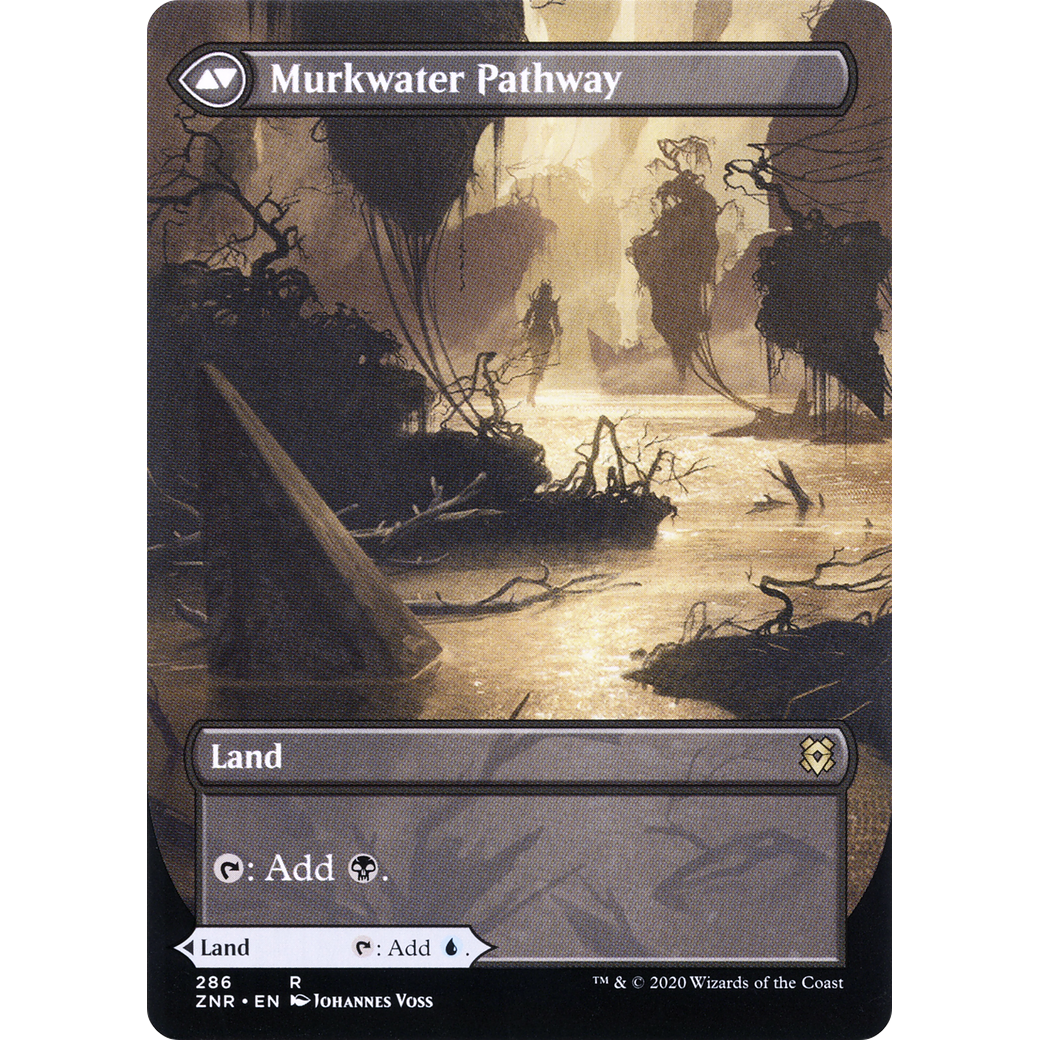 Clearwater Pathway (Borderless) (ZNR-286) - Zendikar Rising: (Showcase) (Borderless)