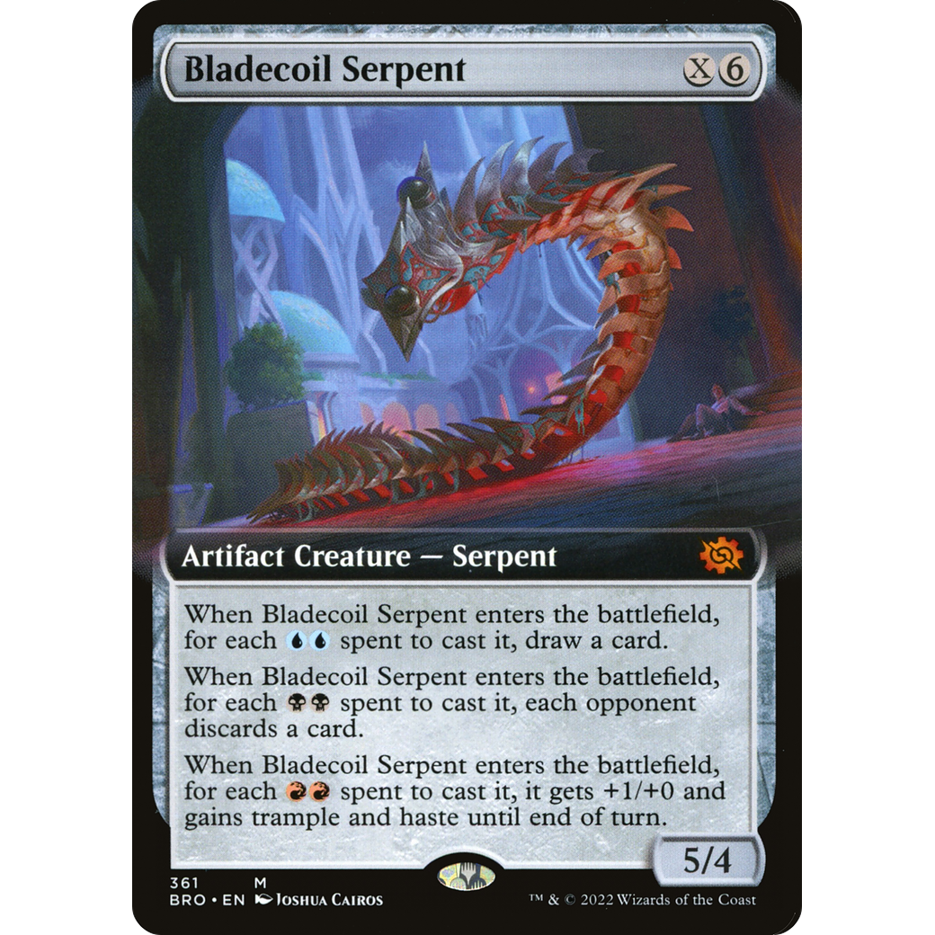 Bladecoil Serpent (Extended Art) (BRO-361) - The Brothers' War: (Extended Art) Foil