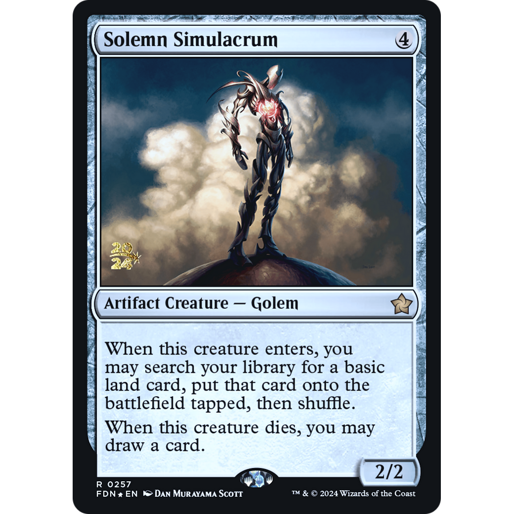 Solemn Simulacrum (PRE-257S) - Foundations Promos Foil