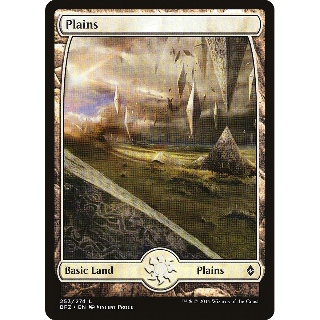 Plains (253) - Full Art (BFZ-253) - Battle for Zendikar