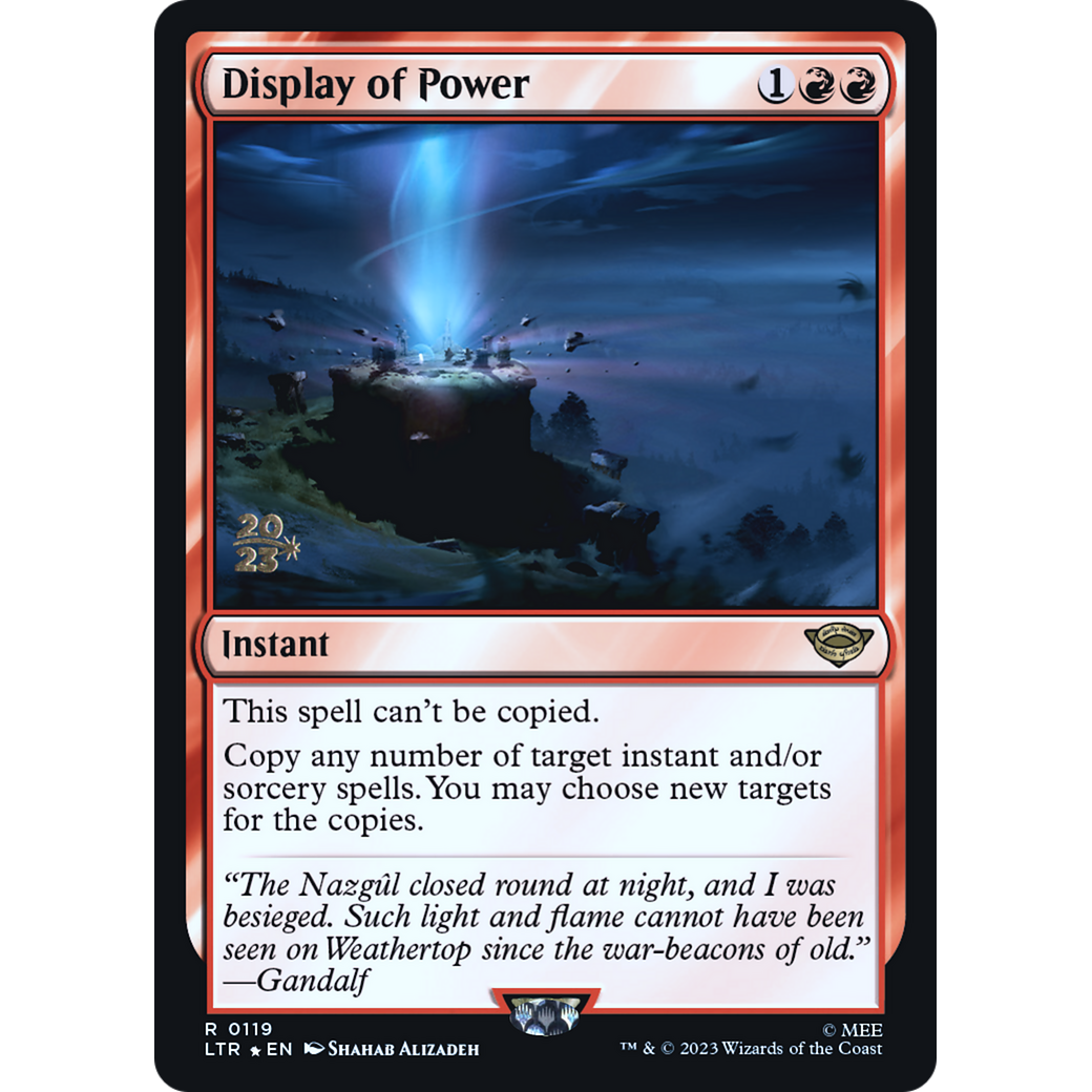 Display of Power (PRE-119S) - Tales of Middle-earth Promos Foil