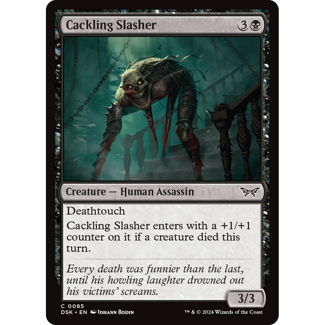 Cackling Slasher (DSK-085) - Duskmourn: House of Horror Foil