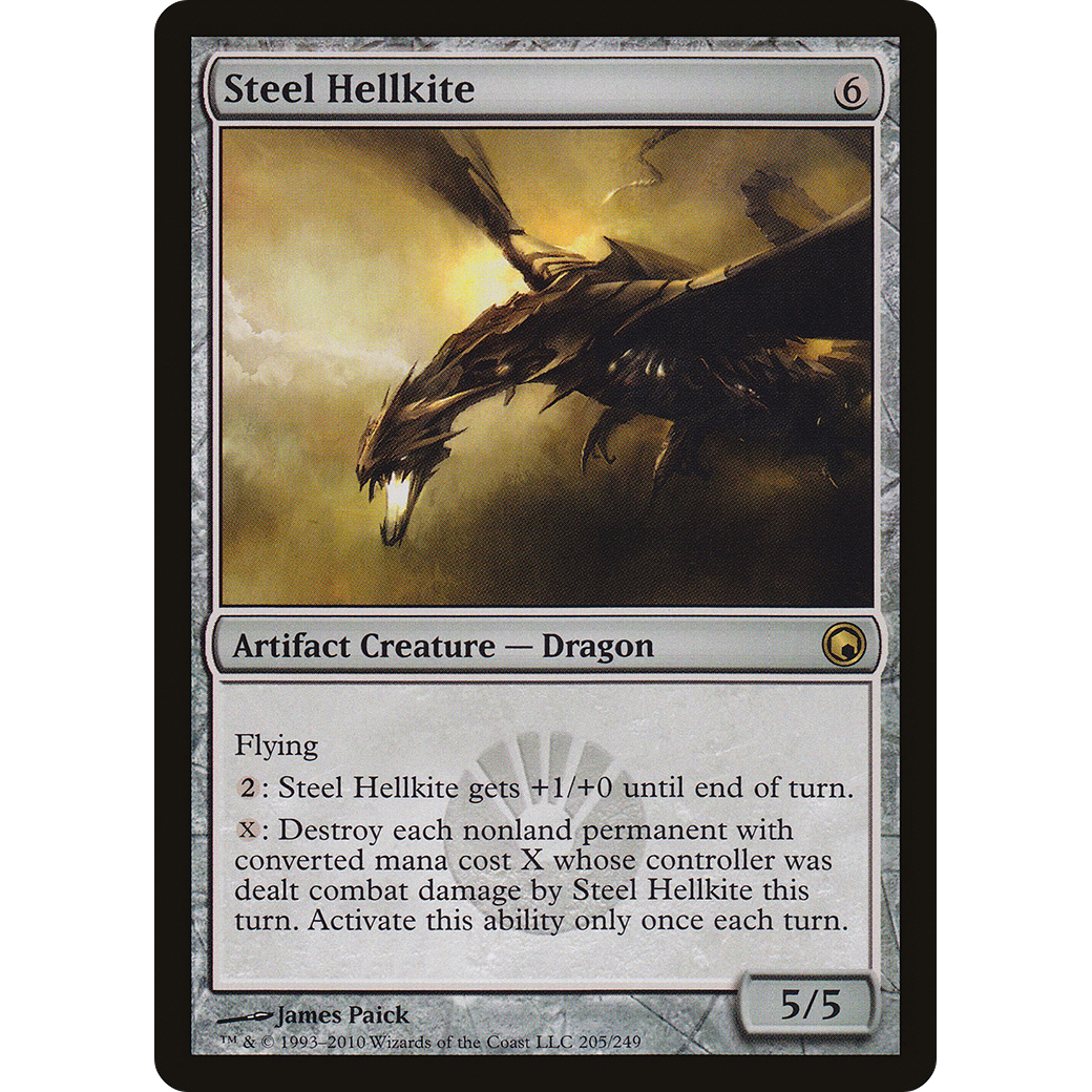 Steel Hellkite (SOM-205) - Scars of Mirrodin Foil