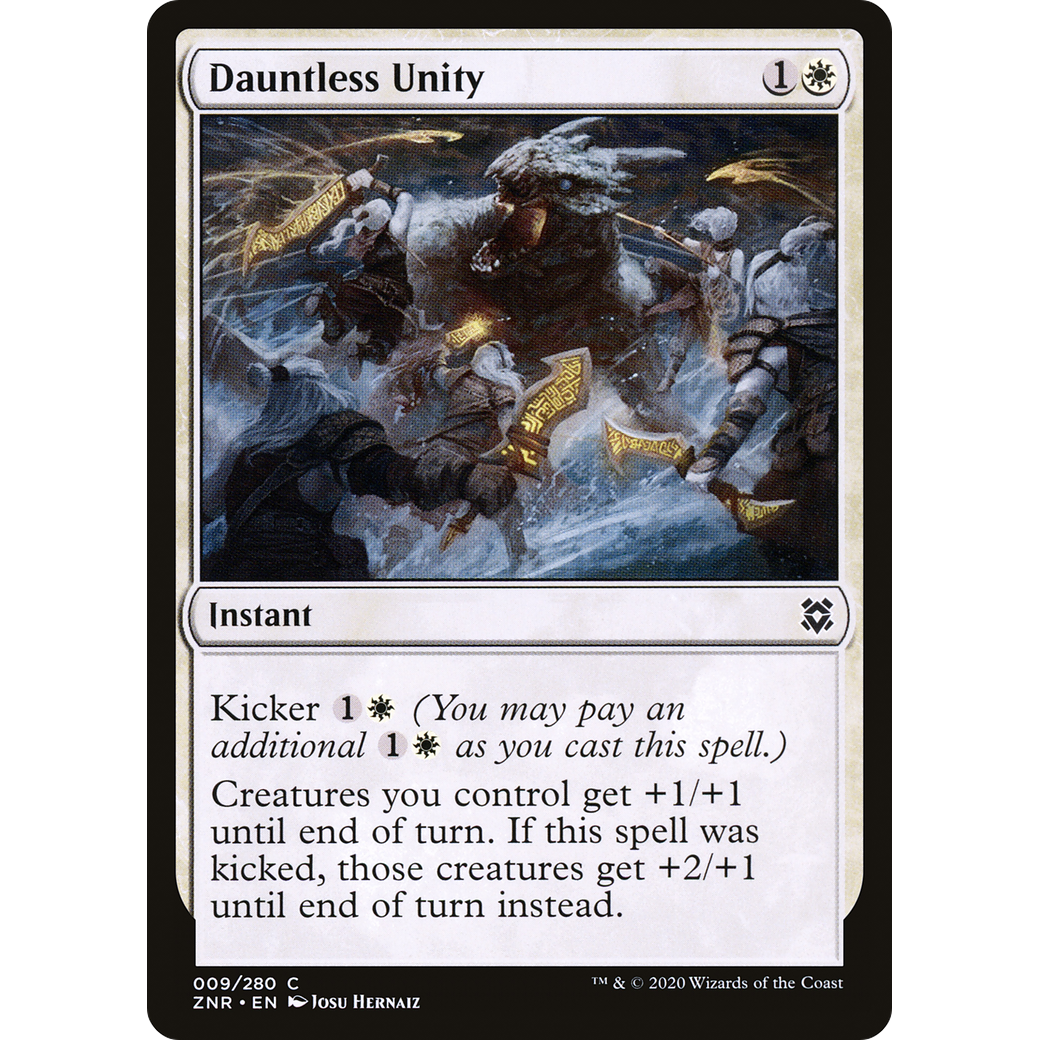 Dauntless Unity (ZNR-009) - Zendikar Rising Foil