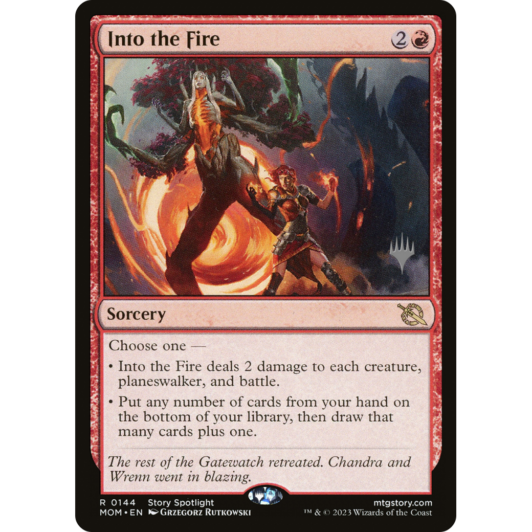 Into the Fire (PPMOM-144P) - March of the Machine Promos Foil