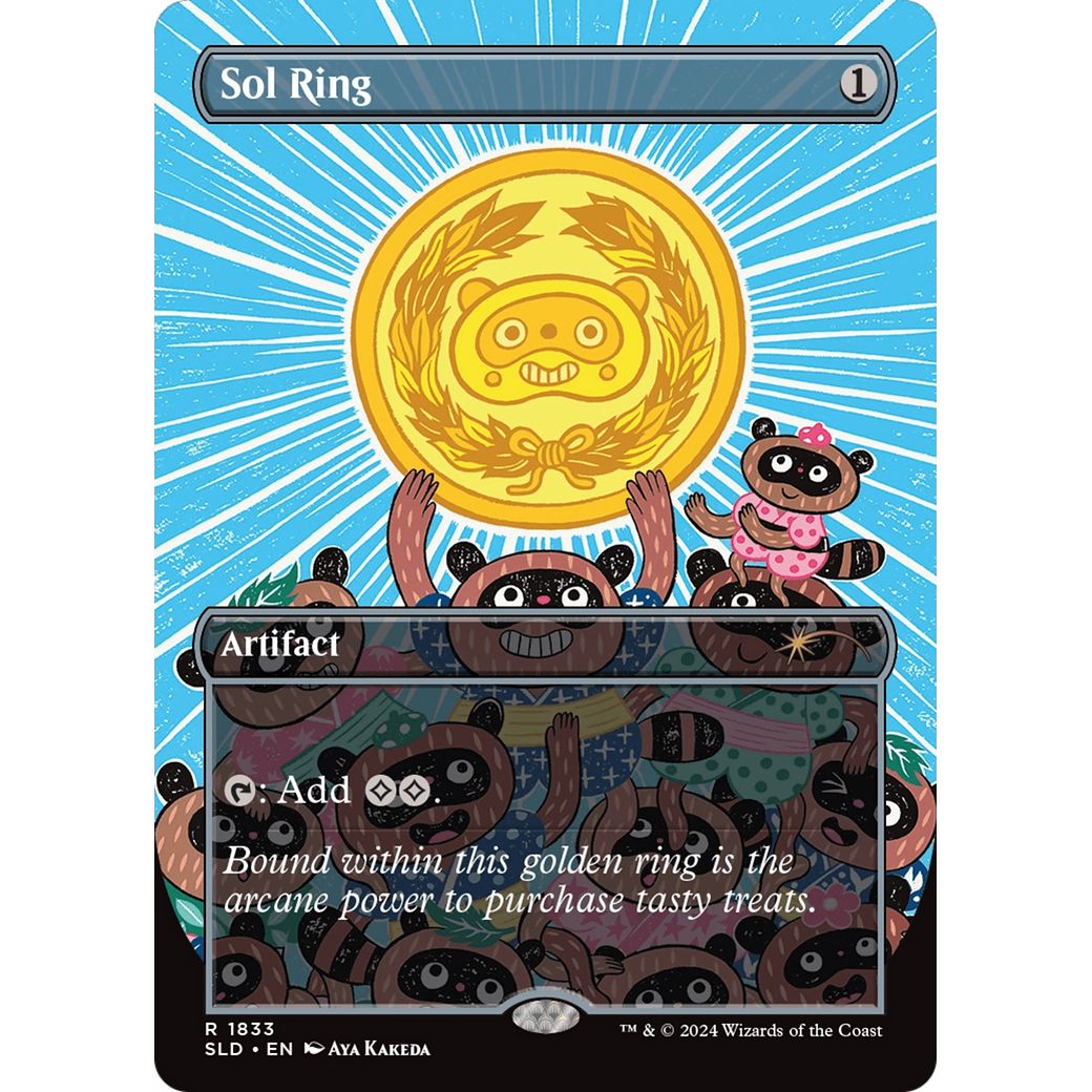 Sol Ring (1833) (Rainbow Foil) (SLD-1833) - Secret Lair Drop (Borderless) Foil