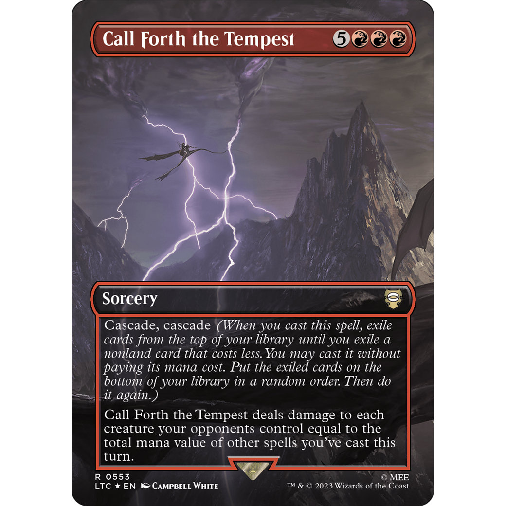 Call Forth the Tempest (LTC-553) - Tales of Middle-earth Commander (Borderless) Foil