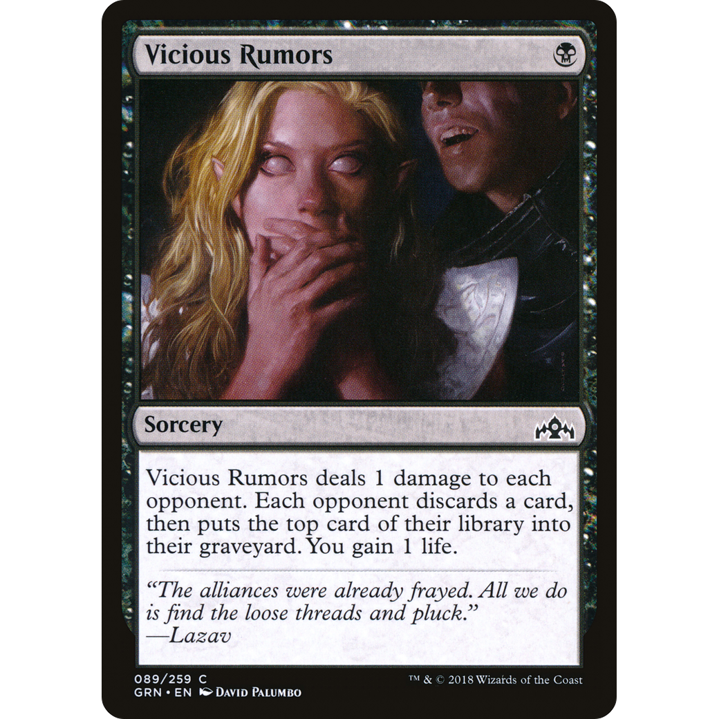 Vicious Rumors (GRN-089) - Guilds of Ravnica Foil