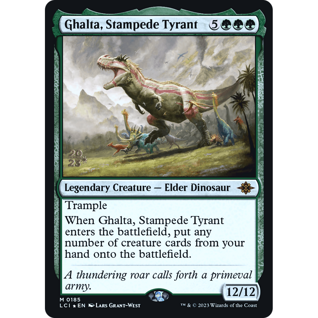 Ghalta, Stampede Tyrant (PRE-185S) - The Lost Caverns of Ixalan Promos Foil