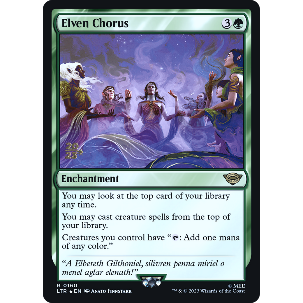 Elven Chorus (PRE-160S) - Tales of Middle-earth Promos Foil
