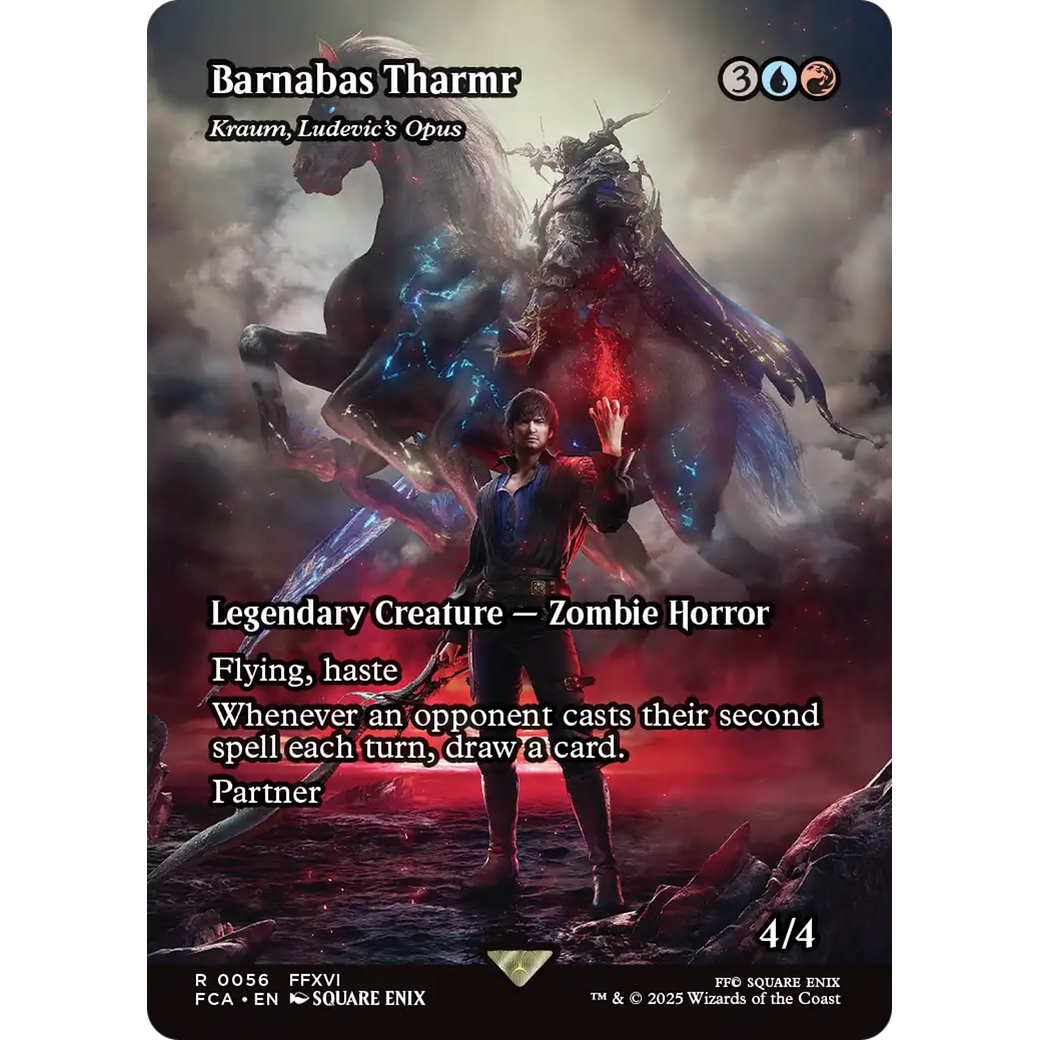 Barnabas Tharmr - Kraum, Ludevic's Opus (Showcase) (FCA-056) - FINAL FANTASY: Through the Ages / Barnabas Tharmr (Borderless) Foil