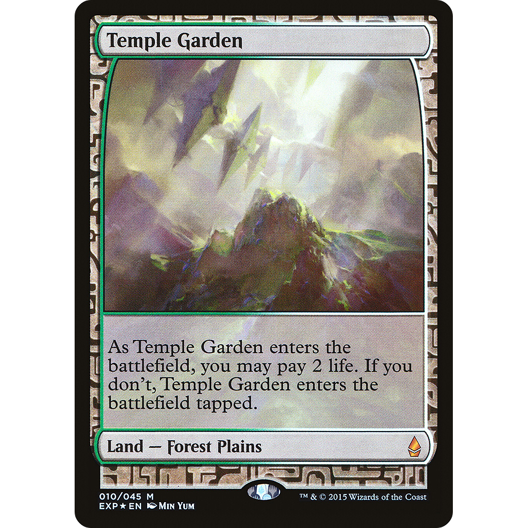 Temple Garden (EXP-010) - Zendikar Expeditions Foil