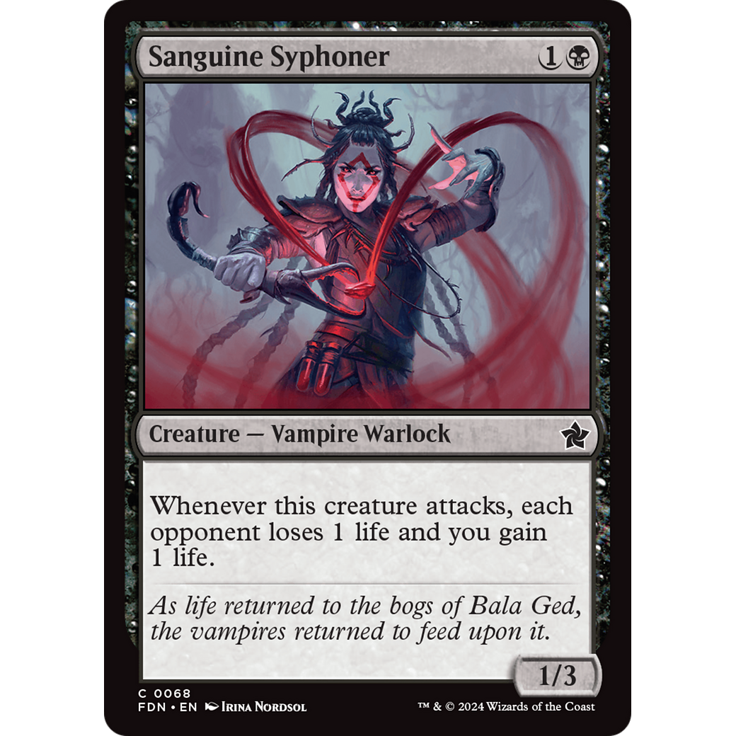 Sanguine Syphoner (FDN-068) - Foundations Foil