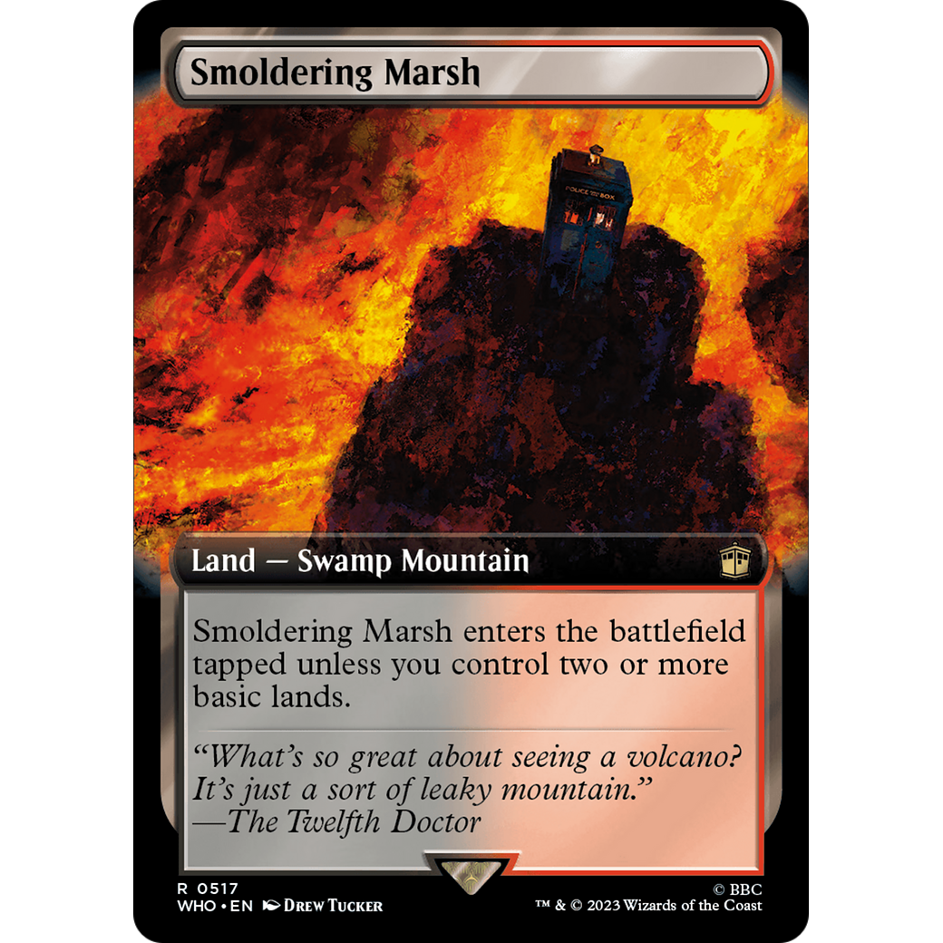 Smoldering Marsh (Extended Art) (WHO-517) - Doctor Who: (Extended Art) Foil