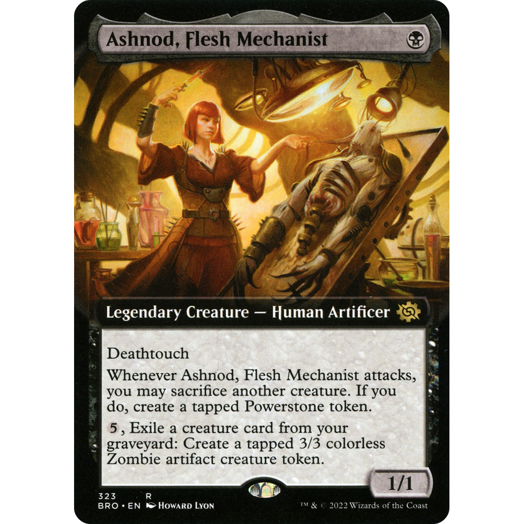 Ashnod, Flesh Mechanist (Extended Art) (BRO-323) - The Brothers' War: (Extended Art)