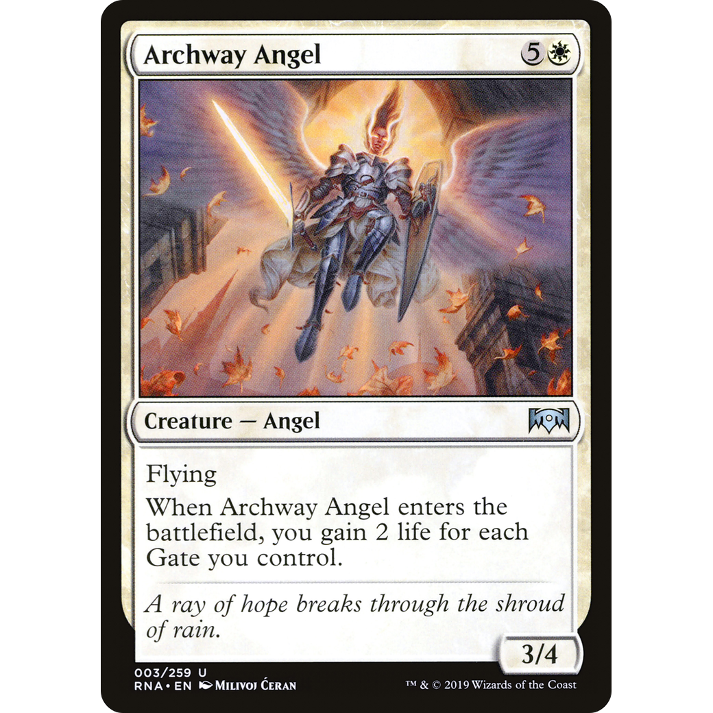 Archway Angel (RNA-003) - Ravnica Allegiance Foil