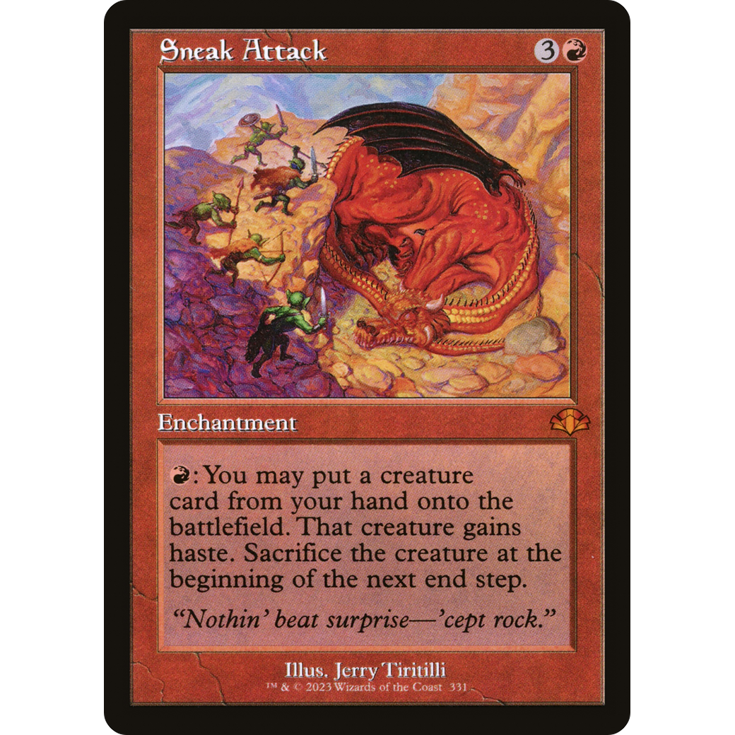 Sneak Attack (Retro Frame) (DMR-331) - Dominaria Remastered Foil