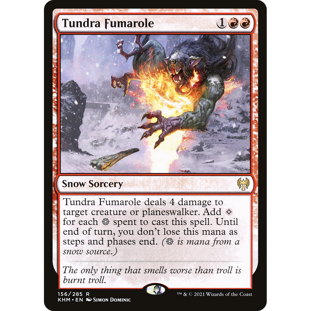 Tundra Fumarole (KHM-156) - Kaldheim: (snow) Foil