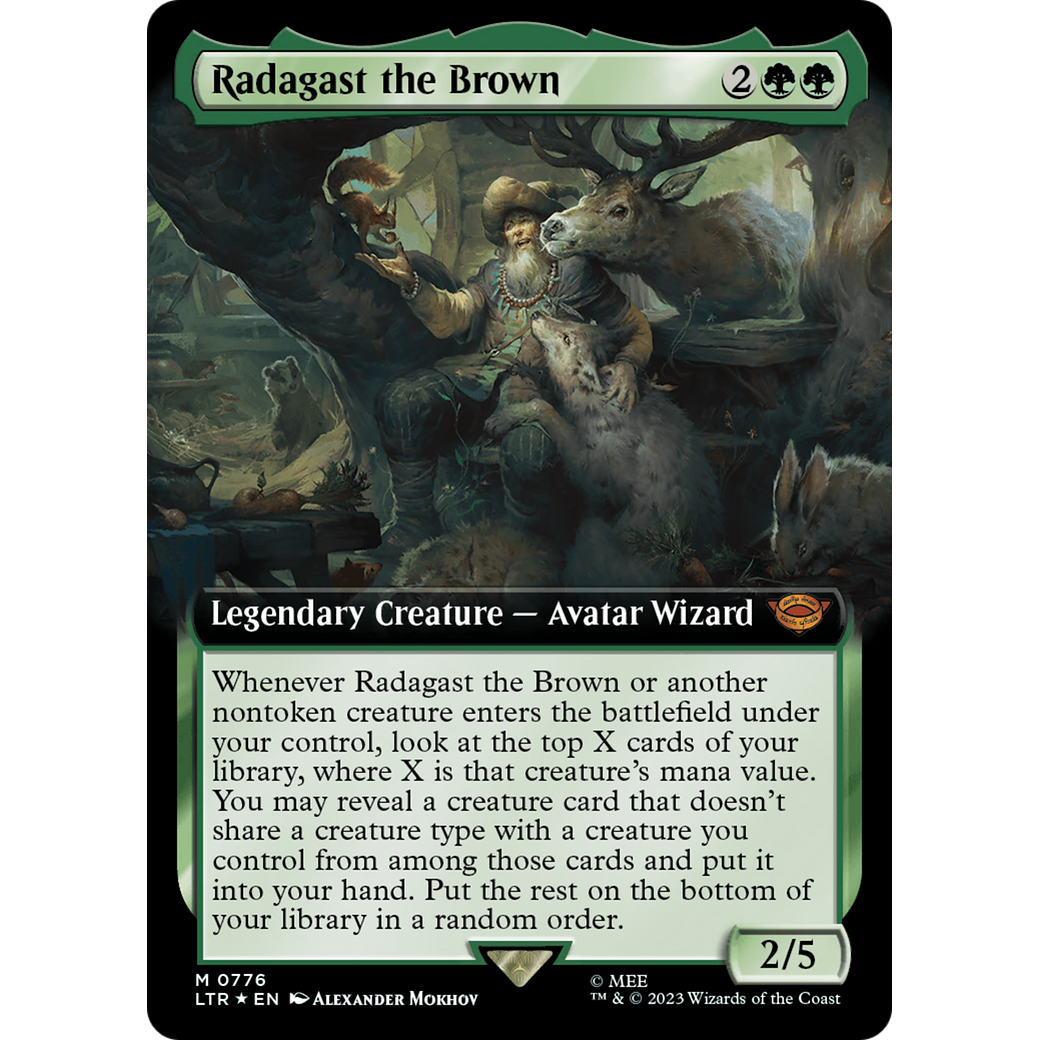 Radagast the Brown (LTR-776) - The Lord of the Rings: Tales of Middle-earth: (Extended Art) Foil