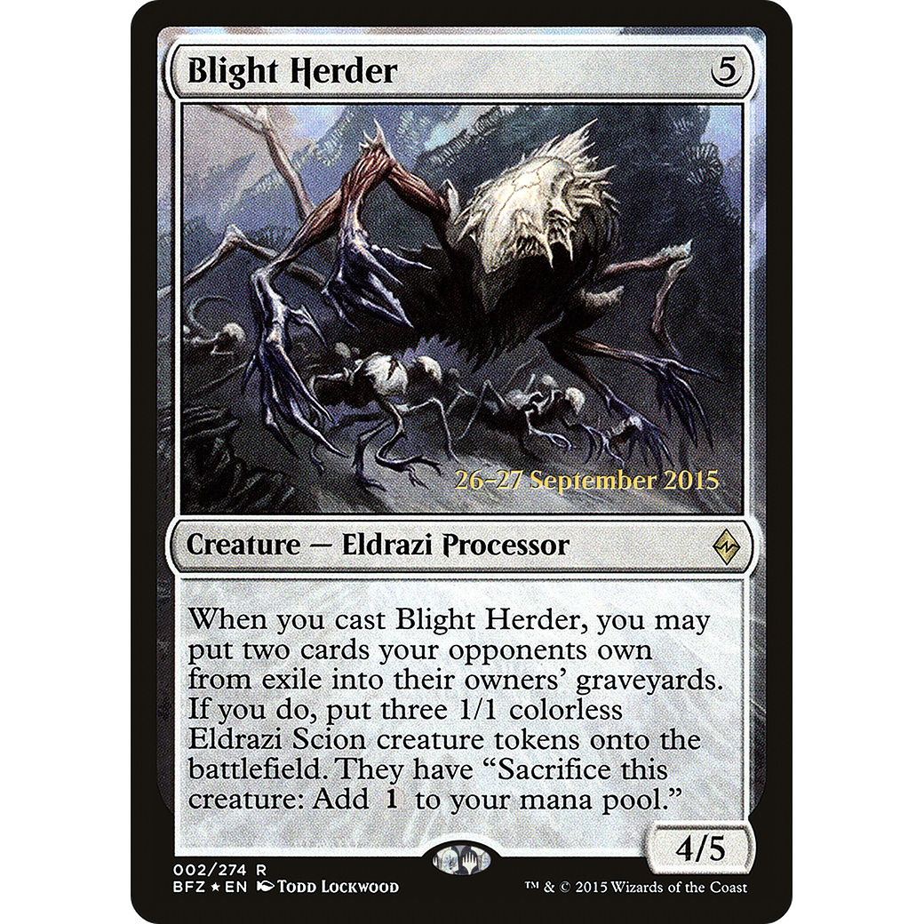 Blight Herder (PRE-002) - Battle for Zendikar Promos Foil