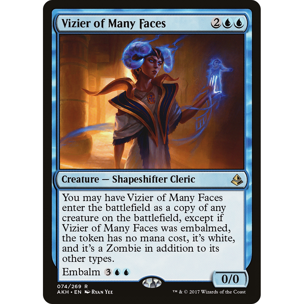 Vizier of Many Faces (AKH-074) - Amonkhet Foil