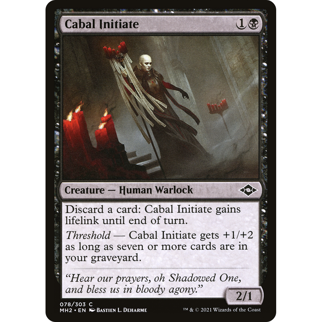 Cabal Initiate (MH2-078) - Modern Horizons 2 Foil