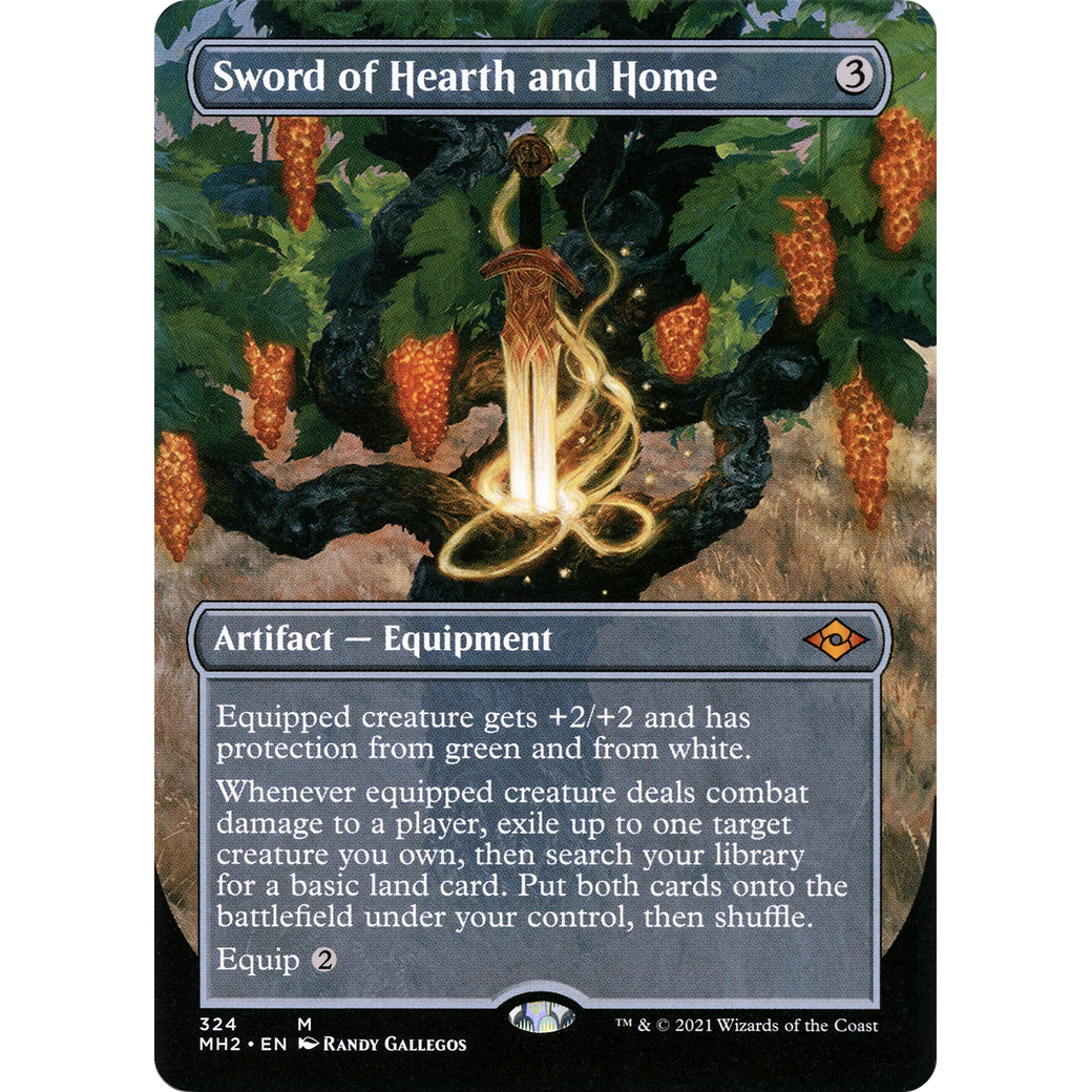 Sword of Hearth and Home (Borderless) (MH2-324) - Modern Horizons 2 (Borderless) Foil