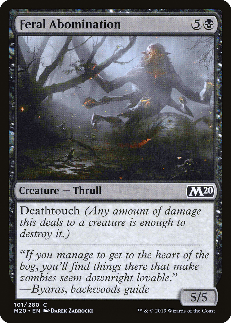 Feral Abomination (M20-101) - Core Set 2020