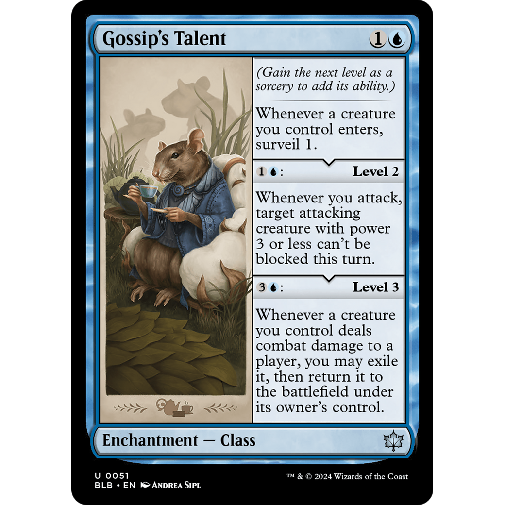 Gossip's Talent (BLB-051) - Bloomburrow Foil
