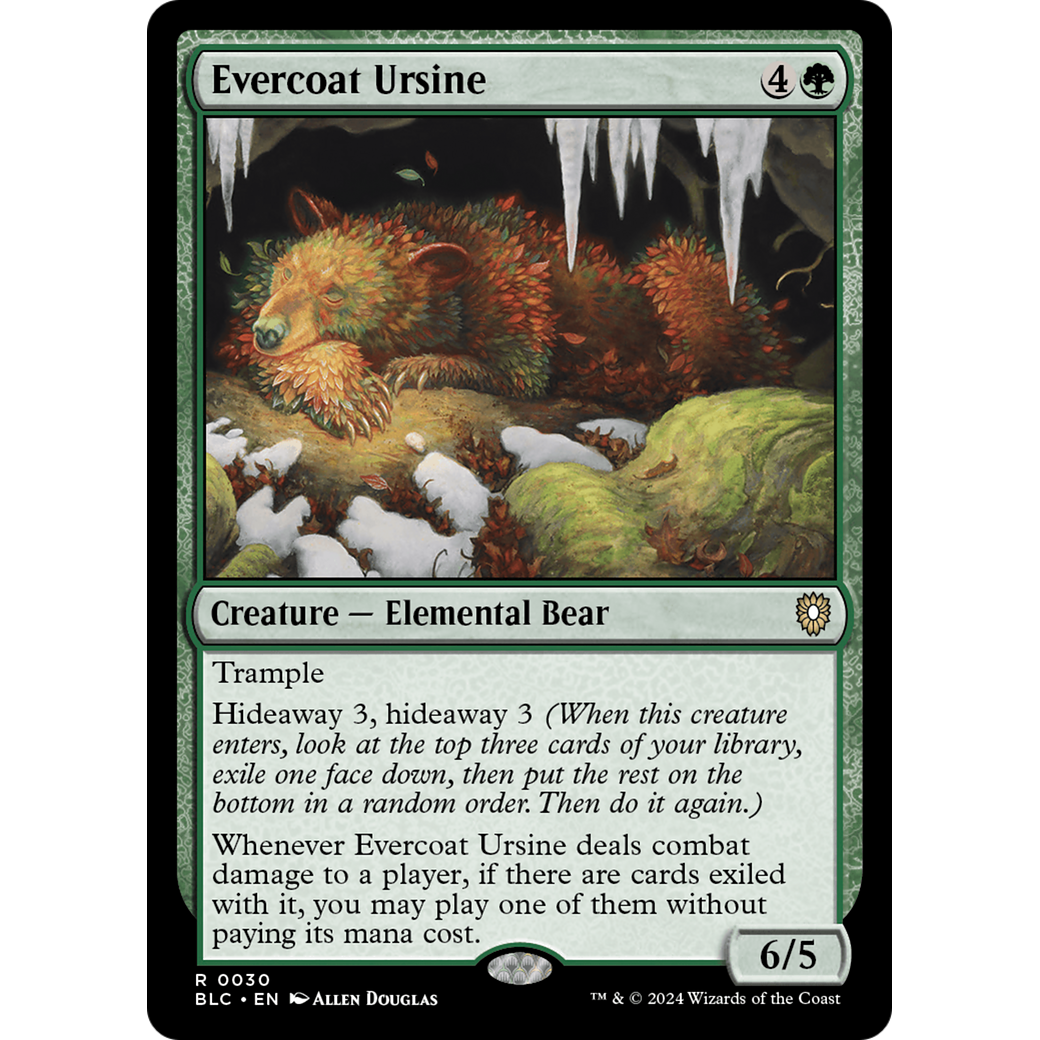 Evercoat Ursine (BLC-030) - Bloomburrow Commander