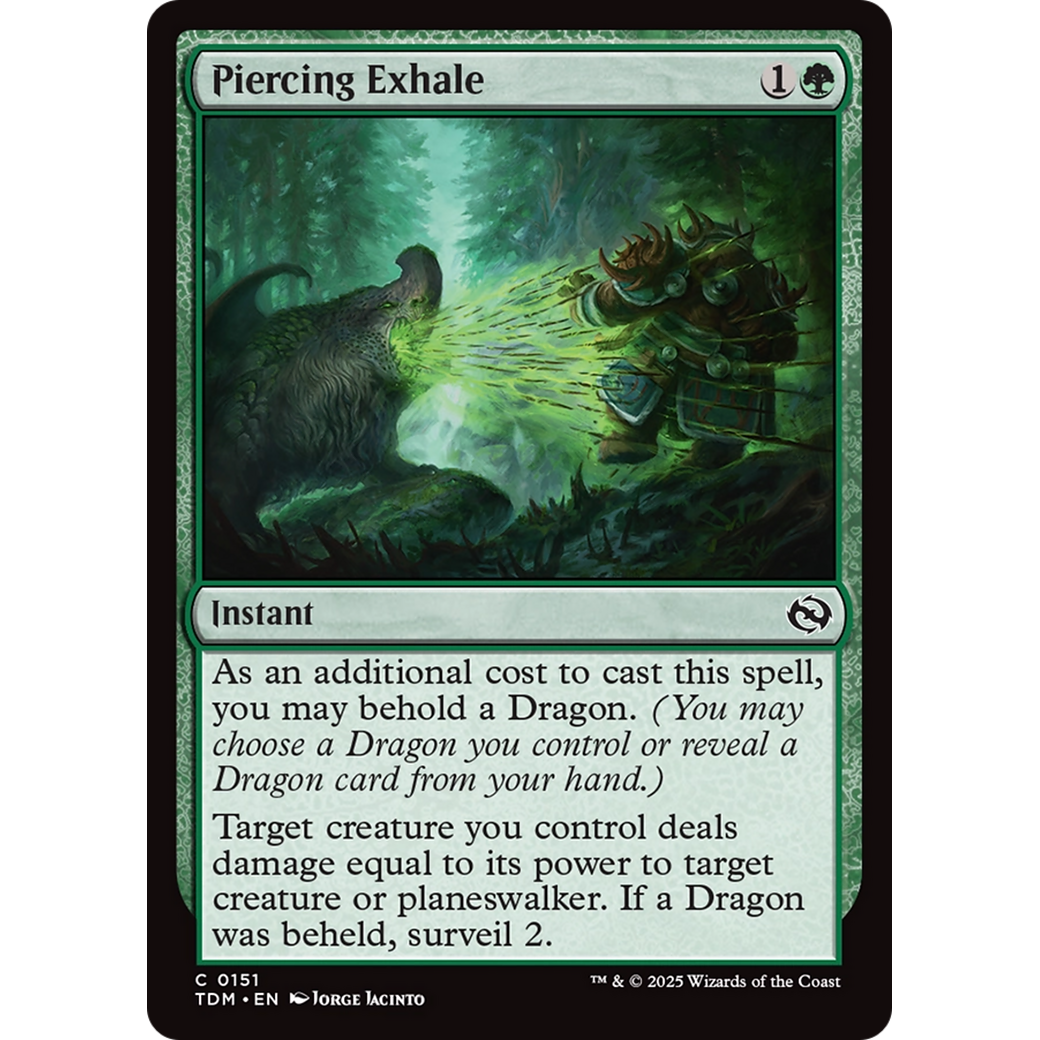 Piercing Exhale (TDM-151) - Tarkir: Dragonstorm Foil