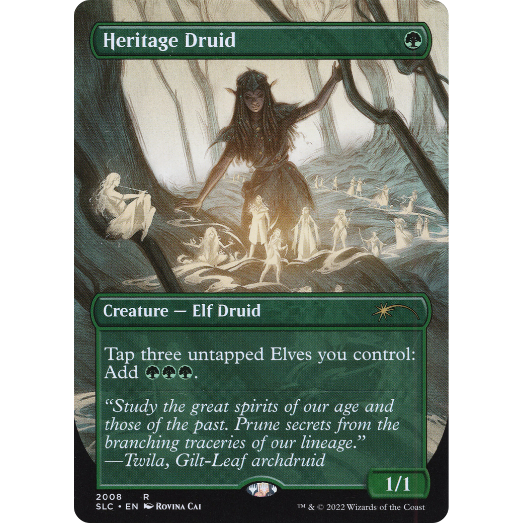 Heritage Druid (SLC-2008) - Secret Lair Countdown Kit (Borderless) Foil