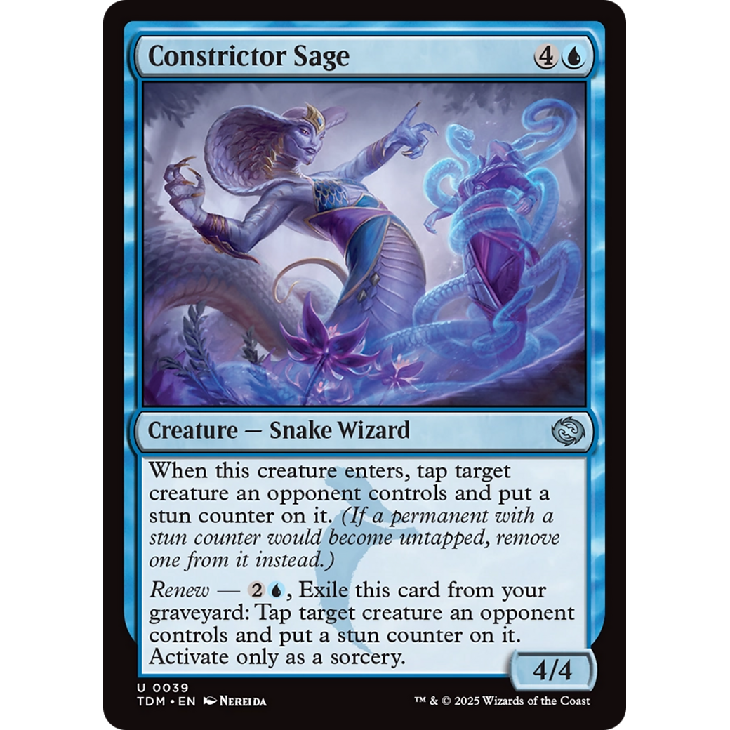 Constrictor Sage (TDM-039) - Tarkir: Dragonstorm Foil