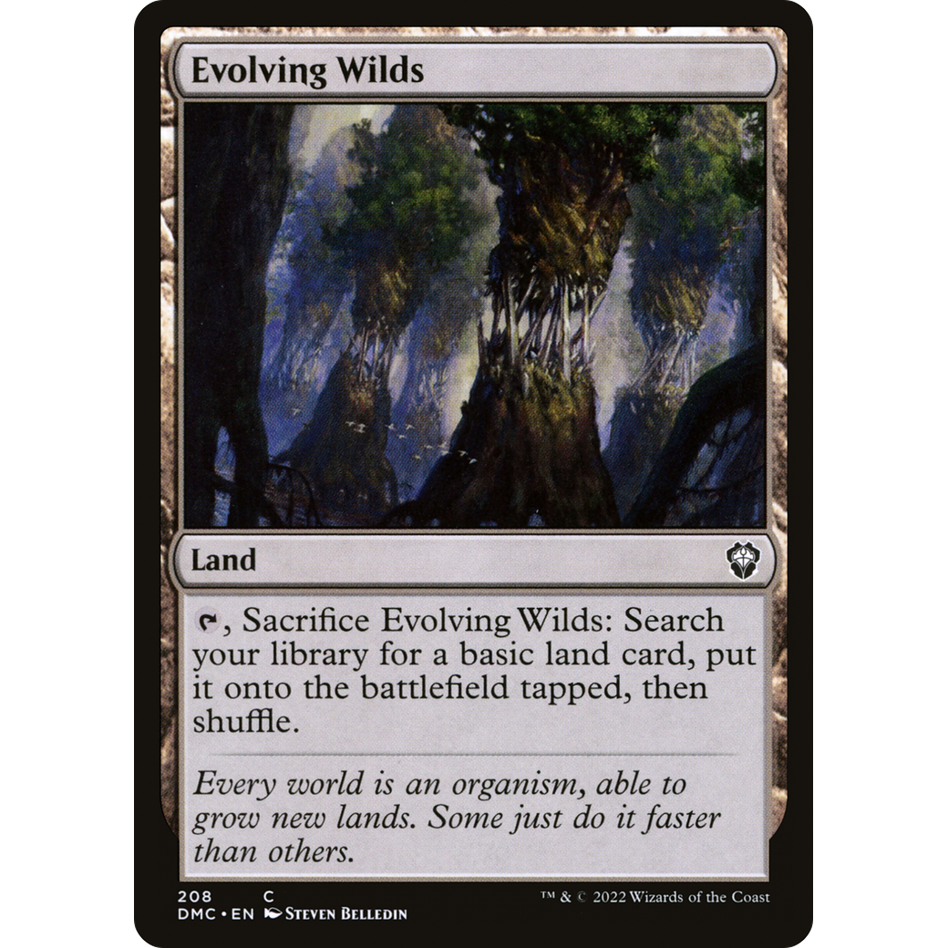 Evolving Wilds (DMC-208) - Dominaria United Commander